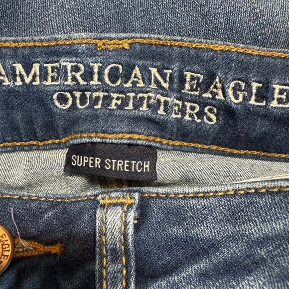* ❤️ AMERICAN EAGLE  Open Road embroidered distressed jegging  SIZE: 0 - Picture 9 of 11